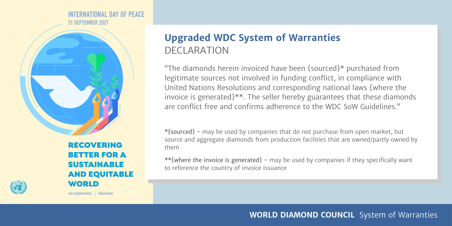 WDC Marks Day of Peace with Updated & Expanded System of Warranties Launch