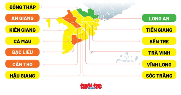 Infographic: F0 tăng, bản đồ cấp độ dịch miền Tây thay đổi ra sao?